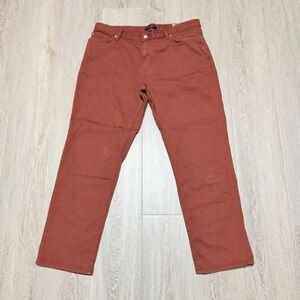 Banana Republic Slim Fit Pants Mens 36x30 Rust Orange Terracotta 5-Pocket Chino